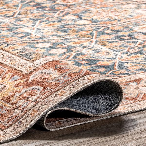 Nuloom Trixie Traditional Machine Washable Area Rug Rust