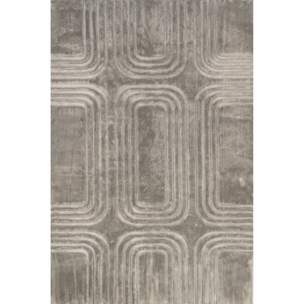 nuloom Twila Geometric Faux Rabbit Machine Washable Area Rug Grey