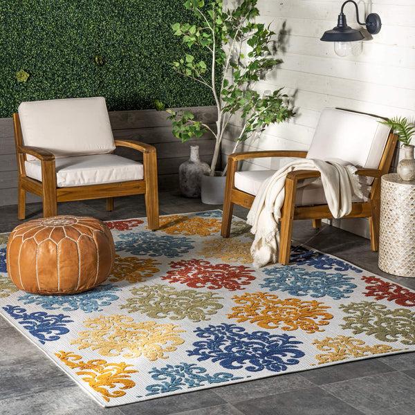 Nuloom Valeria Textured Indoor/Outdoor Area Rug Beige