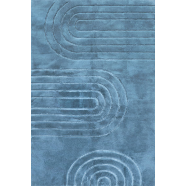 nuloom Valery Arches Faux Rabbit Machine Washable Area Rug Blue