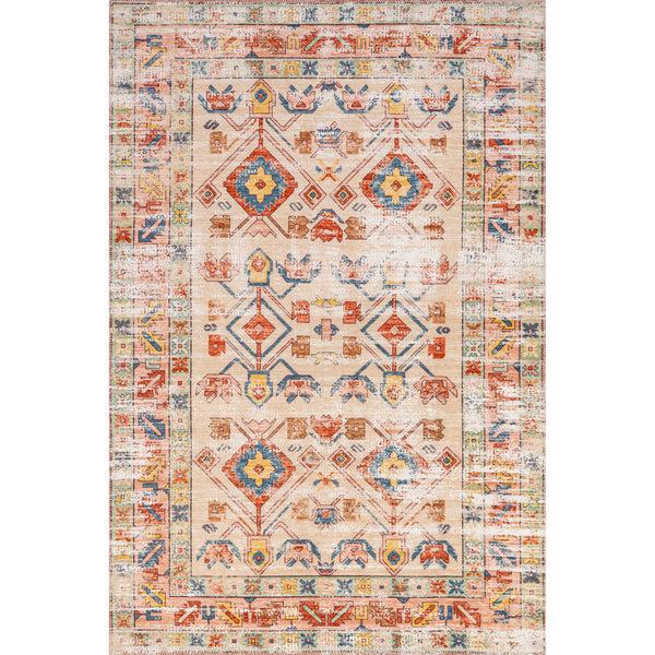 nuloom Vasa Traditional Distressed Machine Washable Area Rug Rust