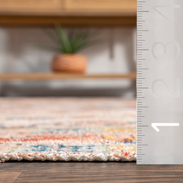 Nuloom Vasa Traditional Distressed Machine Washable Area Rug Rust