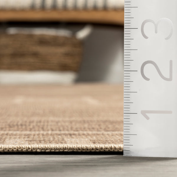 Nuloom Velma Easy Jute Machine Washable Area Rug Natural