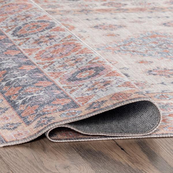 Nuloom Verna Transitional Medallion Machine Washable Area Rug Ivory