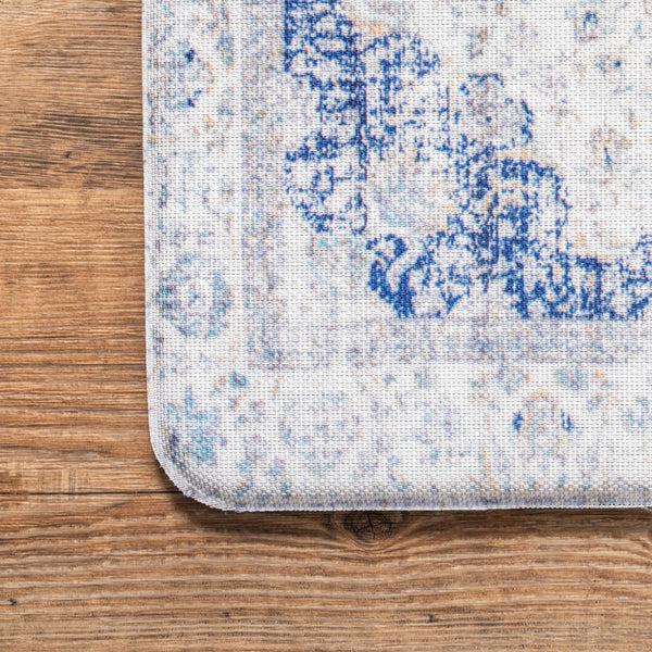Nuloom Verona Vintage Anti Fatigue Kitchen Or Laundry Room Comfort Mat Blue