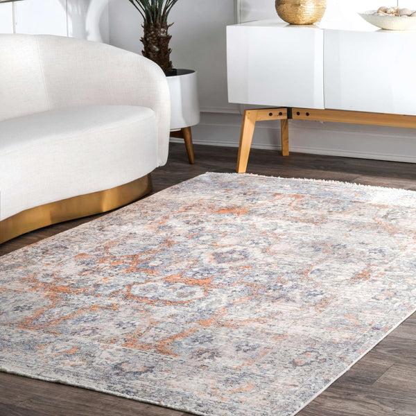 Nuloom Vintage Julia Persian Fringe Area Rug Orange