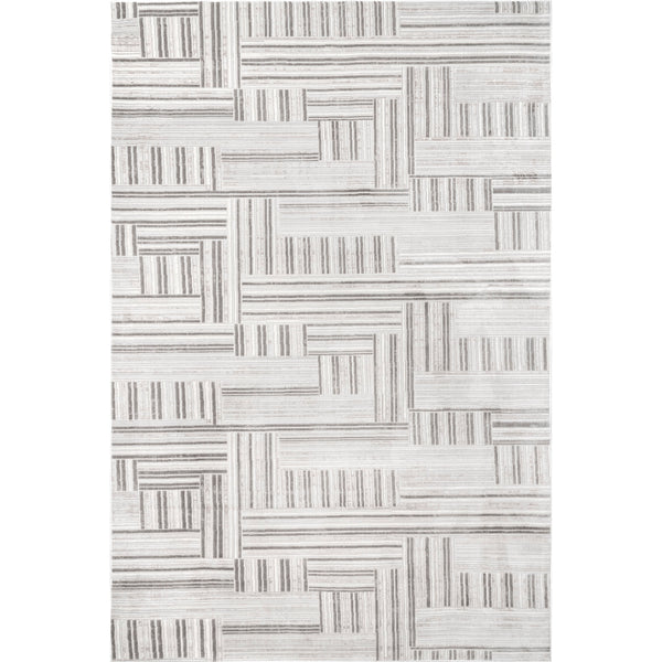 nuloom Violet Modern Abstract Linework Area Rug Gray