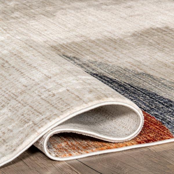 Nuloom Waverley Distressed Circles Fringe Area Rug Beige