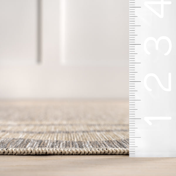 Nuloom Wrenlee Geometric Indoor/Outdoor Area Rug Light Grey