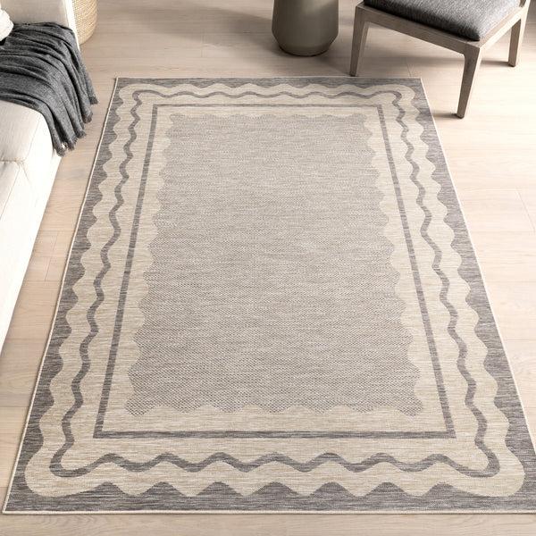 Nuloom Wrenlee Geometric Indoor/Outdoor Area Rug Light Grey