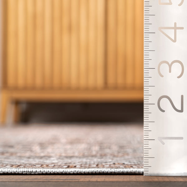Nuloom Xenia Faded Transitional Machine Washable Area Rug Taupe