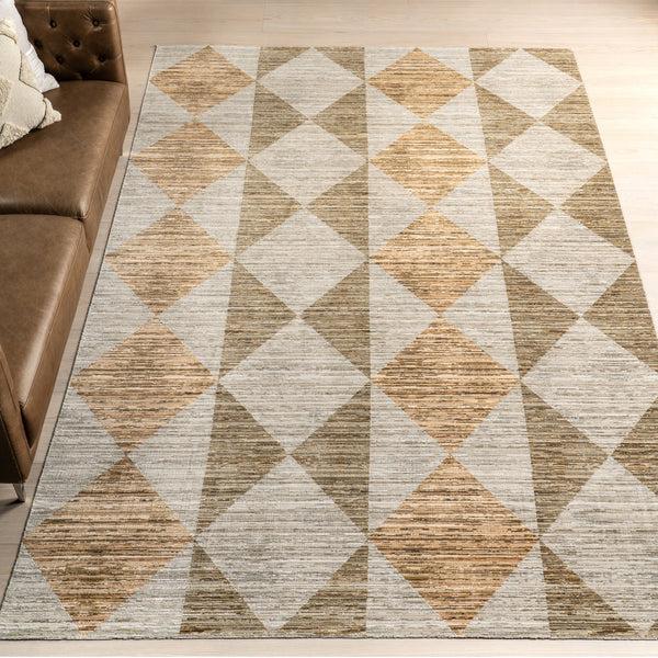 Nuloom Zayla Bohemian Machine Washable Area Rug Beige