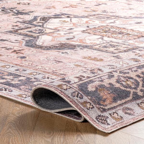 Nuloom Zendaya SplashGuard Machine Washable Area Rug Blue