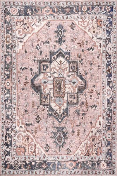 nuloom Zendaya SplashGuard Machine Washable Area Rug Blue