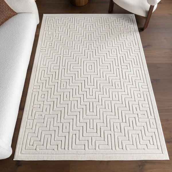 Nuloom Zinnia Geometric Indoor/Outdoor Area Rug Cream