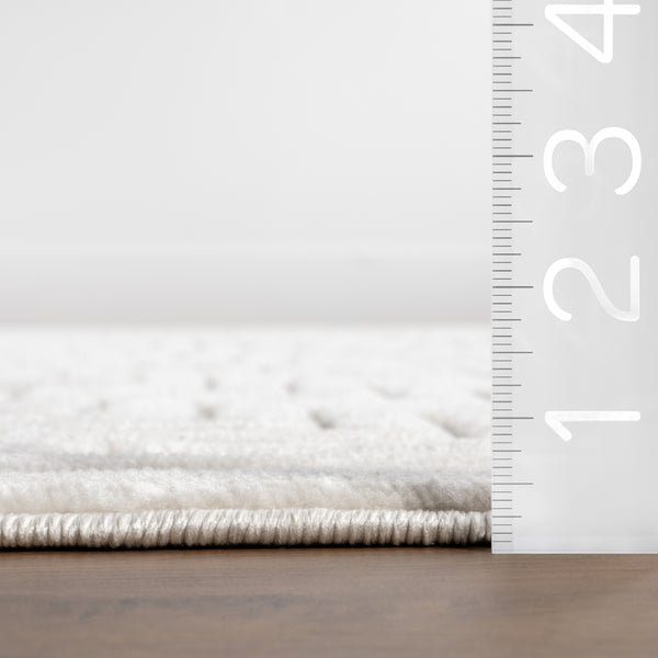 Nuloom Zinnia Geometric Indoor/Outdoor Area Rug Cream