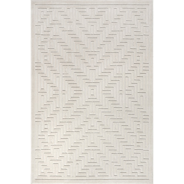 nuloom Zinnia Geometric Indoor/Outdoor Area Rug Cream