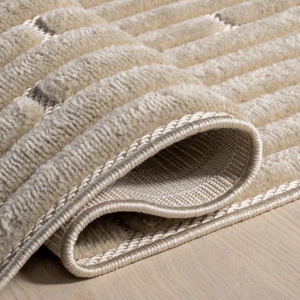 Nuloom Zipporah Striped Indoor/Outdoor Area Rug Beige